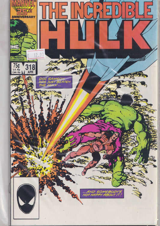 Hulk #318 (1986) Byrne art Fine FCL
