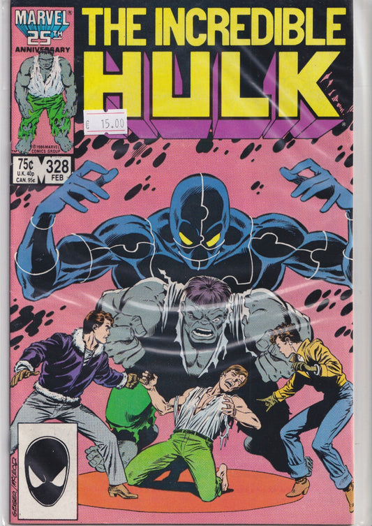 Hulk #328 (1987) 1° Peter David  Fine+ FCL