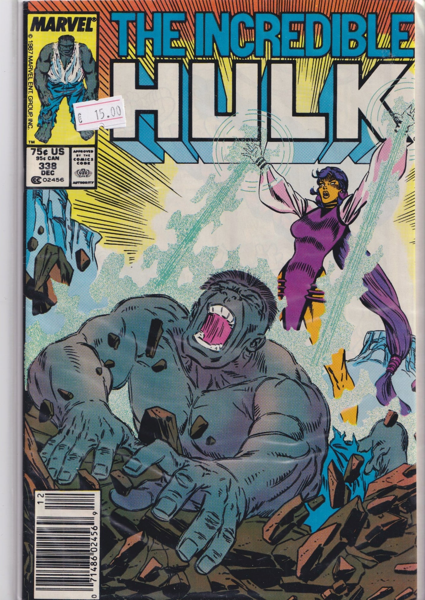 Hulk #338 (1987) McFarlane art very Fine