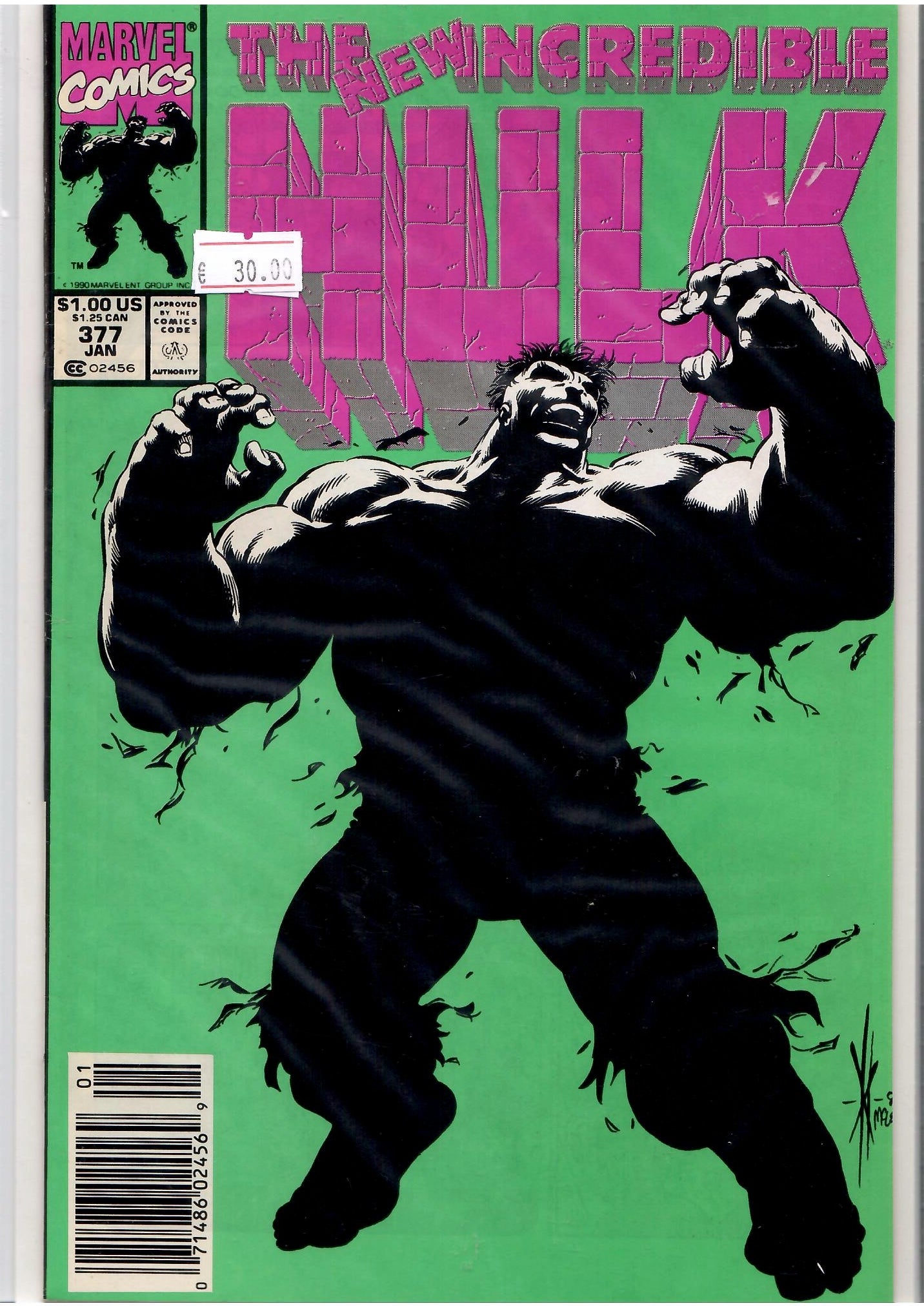Hulk #377 ( 1991) classic Hulk story VF