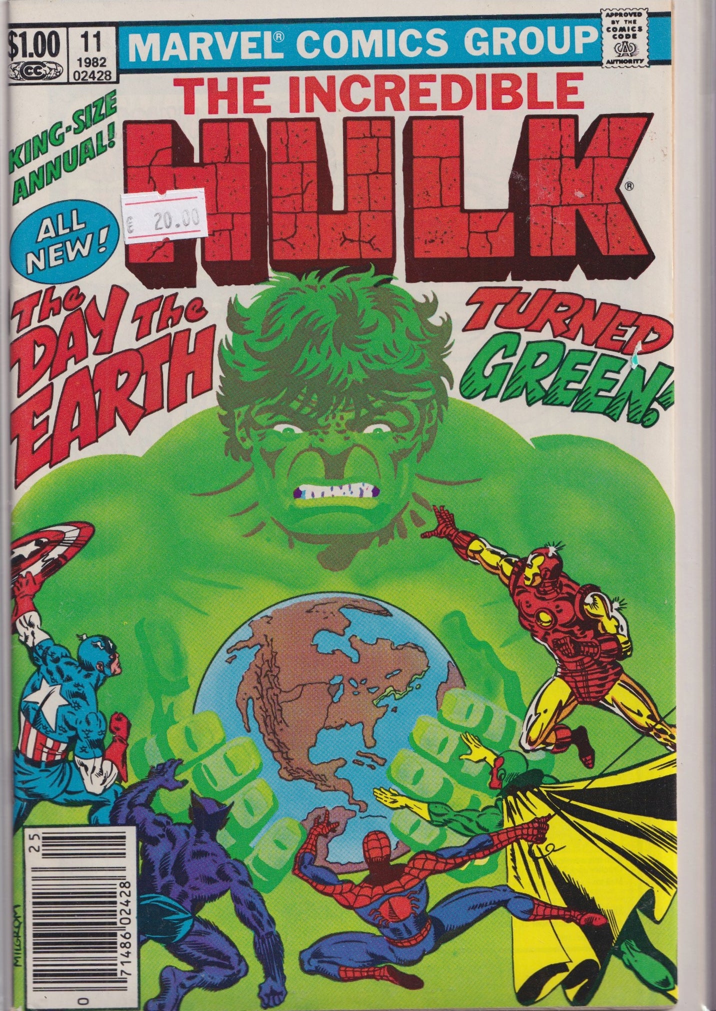 Hulk Annual #11 (1982) Miller art  Very Fine