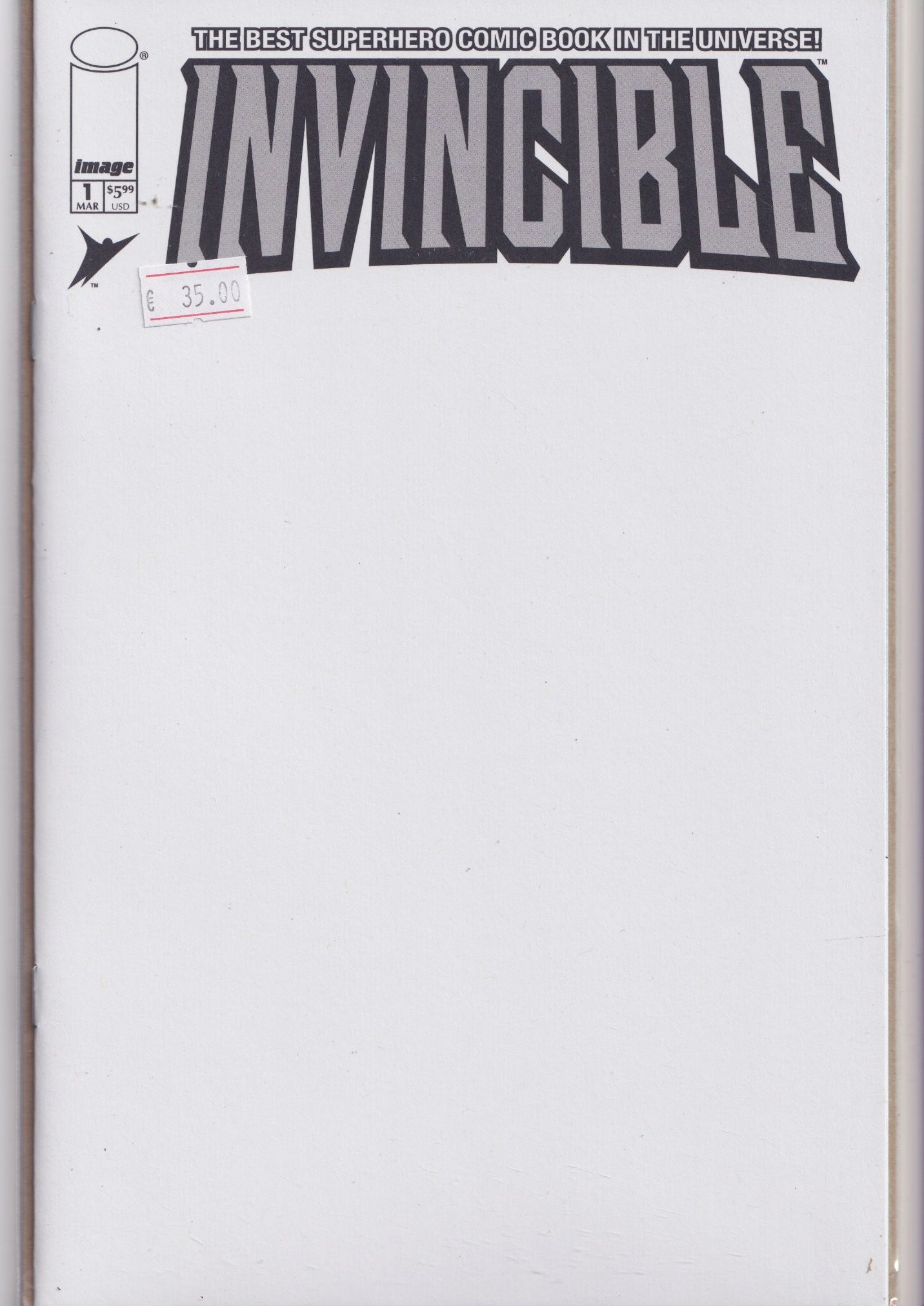  Blank Reprint cover NM