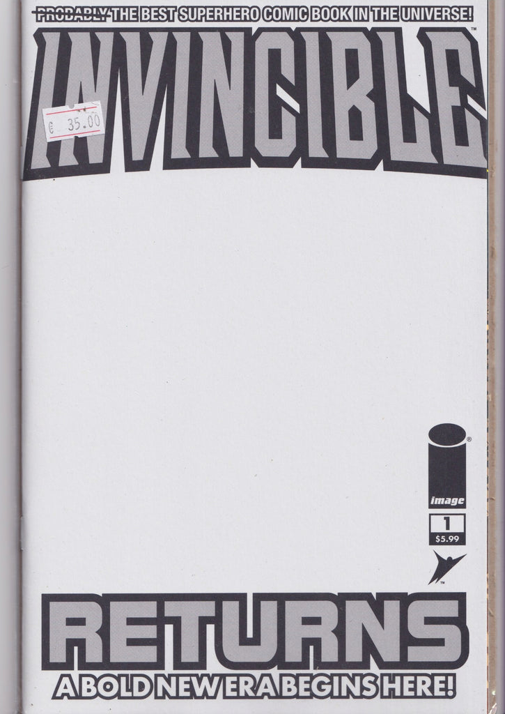  Blank Reprint cover NM