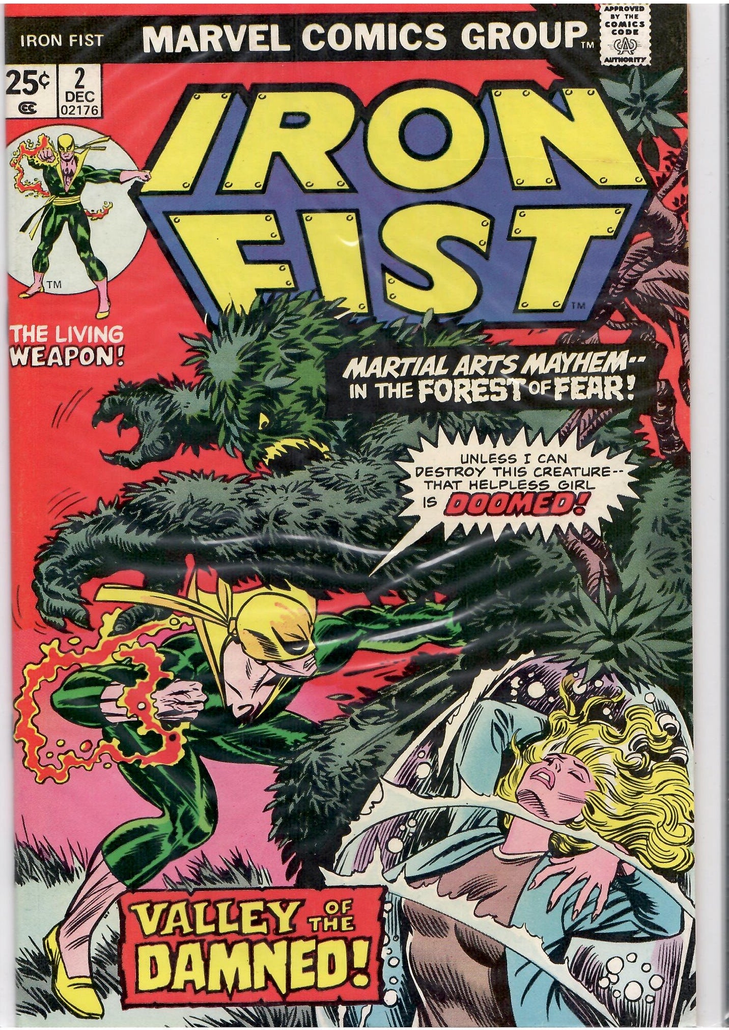 Iron Fist #2 (1976) Byrne art Very Fine