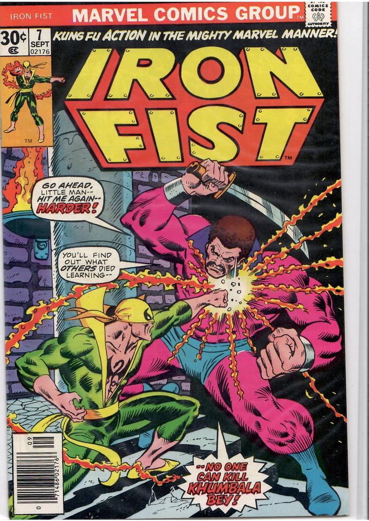 Iron Fist #7 (1976) Byrne art Very Fine