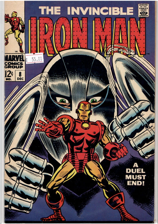 Iron Man #8 (1969) Gladiator cover VF