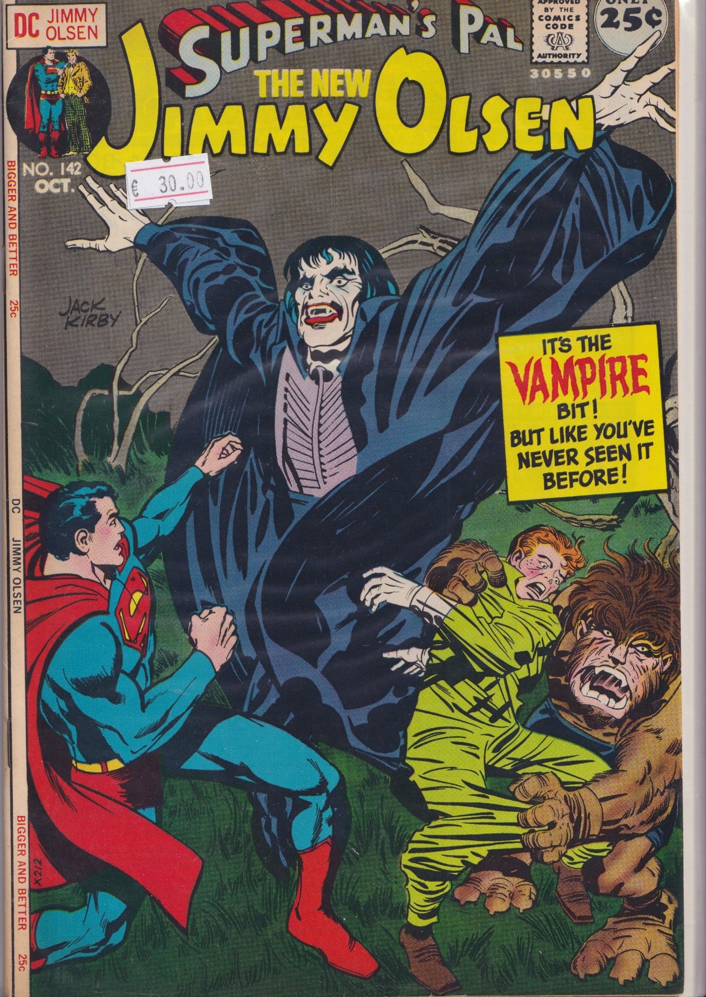 Jimmy Olsen #142 (1971)  Kirby 4th World Fine +