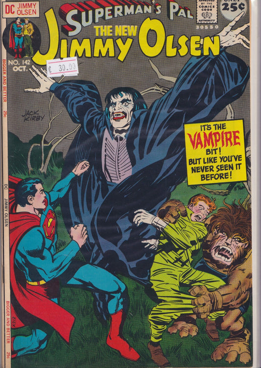 Jimmy Olsen #142 (1971)  Kirby 4th World Fine +