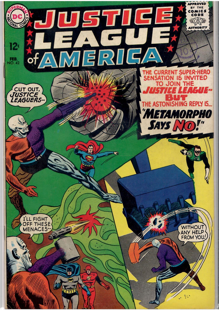 Justice League of America #42 (1966) Metamorpho Silver age Fine-