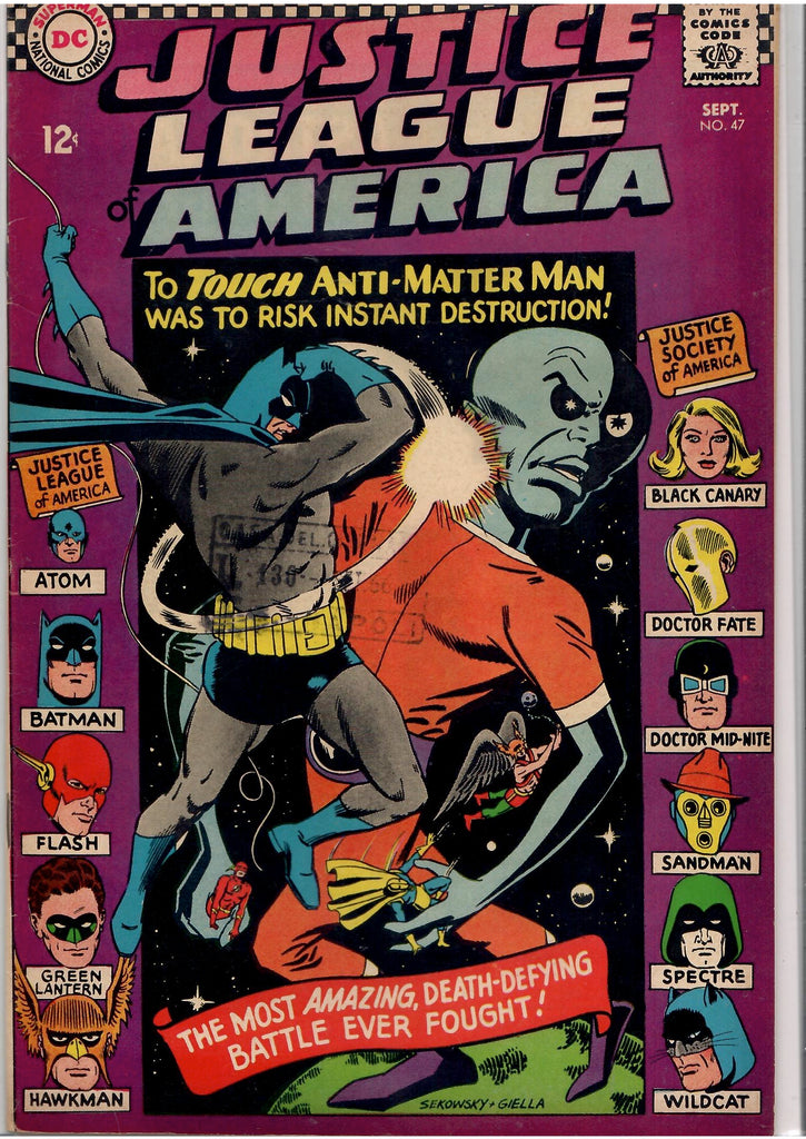Justice League of America #47 (1966) JSA crossover Silver age VG+