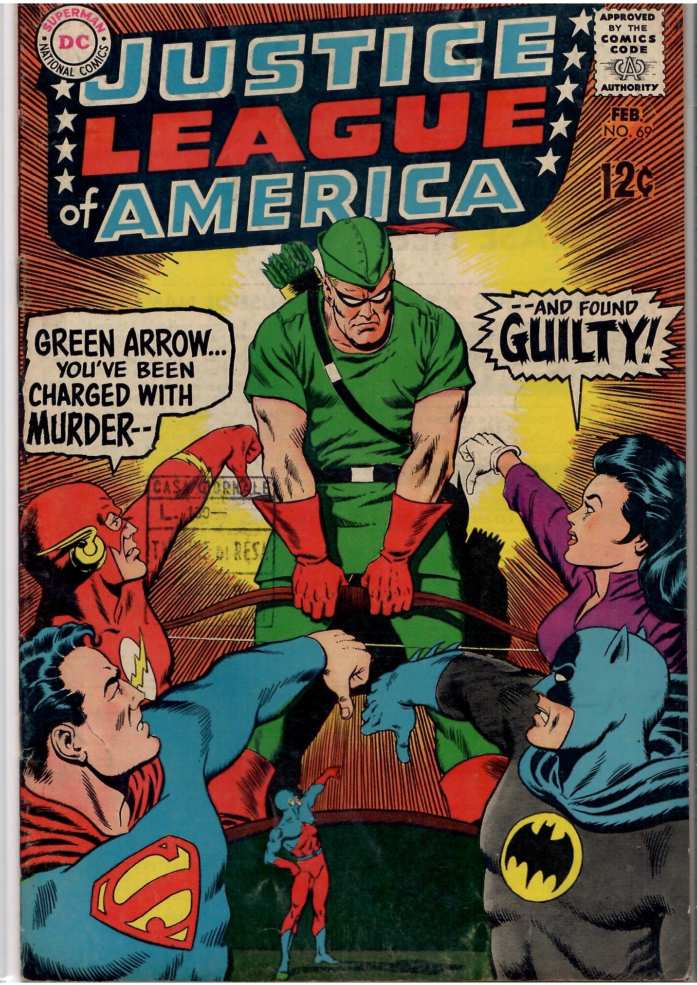 Justice League of America #69 (1969) Silver age VG+