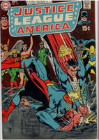 Justice League of America #74 (1969) Adams Cover 1° Superman /Superman meeting Fine