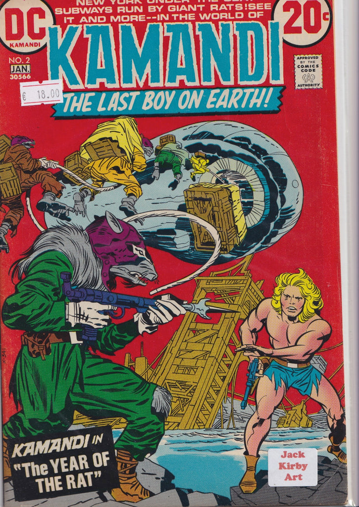 Kamandi #2 (1972) Kirby Very Fine