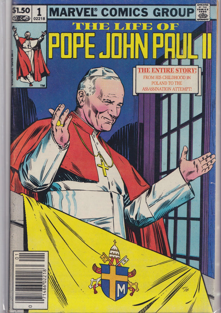 Life of Pope John Paul II (1983) rare Marvel Very Fine