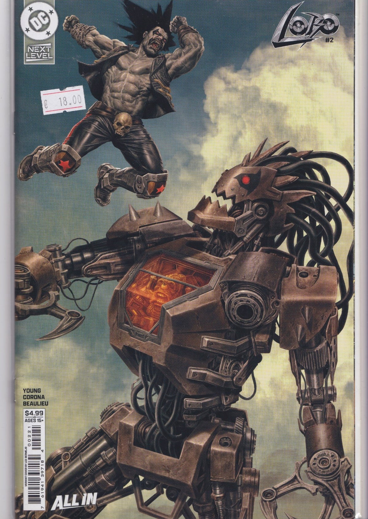 Lobo #2 (2026) Skottie Young  Bermejo variant NM FCL