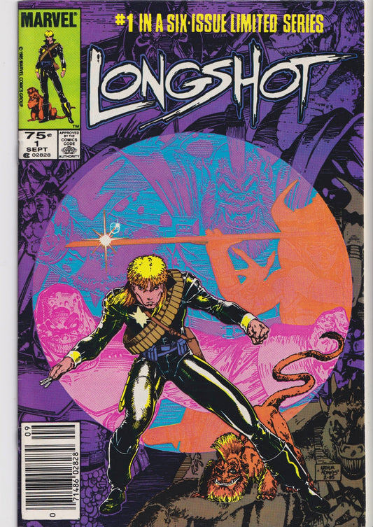 Longshot #1-6 (1985) Full set 1° Longshot Art Adams art Fine+