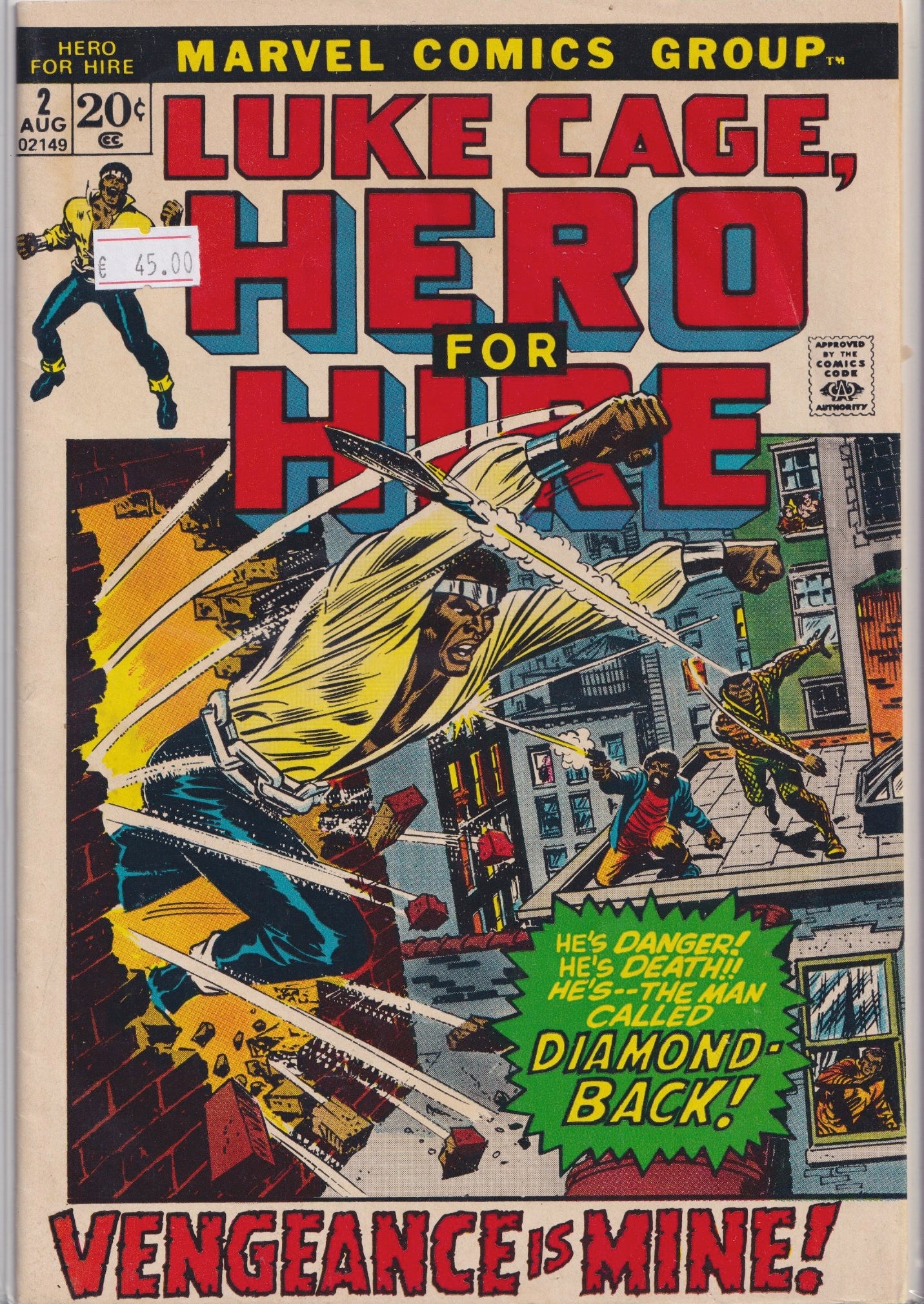 Luke Cage #2 (1972) 2° issue  Very Fine