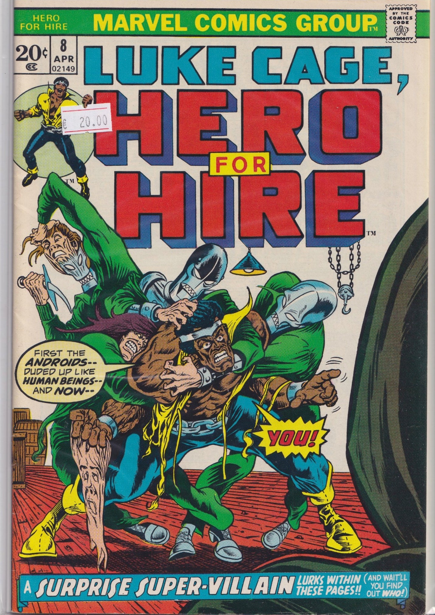 Luke Cage #8 (1973) Doom Very Fine