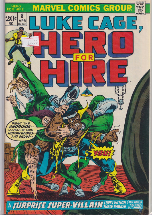 Luke Cage #8 (1973) Doom Very Fine