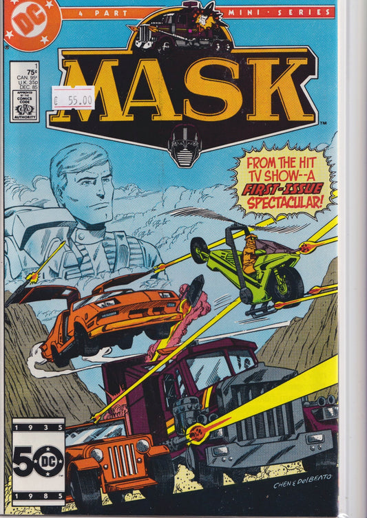 MASK #1-4 (1985) Full set DC Tv show Very Fine