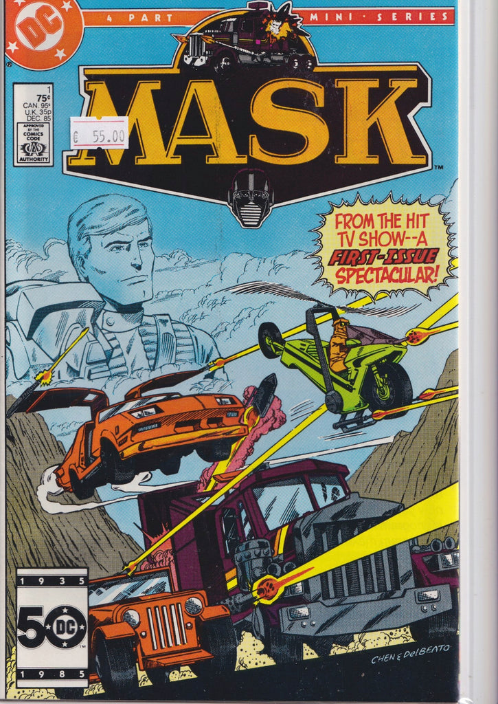MASK #1-4 (1985) Full set DC Tv show Very Fine