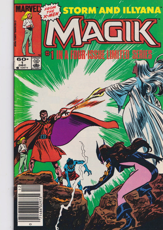 Magik #1-4 (1983) Newstand X-men x over Illyanna F+/Very Fine