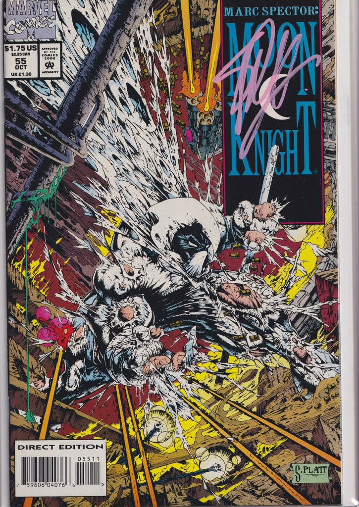 Marc Spector Moon Knight #55 (1993) 1° Platt art Signed  Very Fine