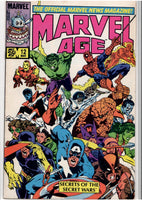 Marvel Age #12 (1984) Secret Wars preview Spider-Man Black costume  costume Fine FCL
