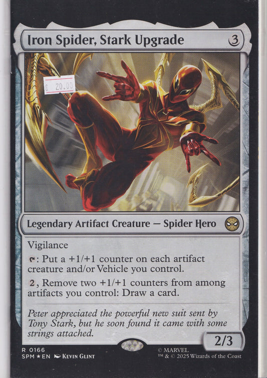 Marvel Iron Spider Stark Upgrade – Magic MTG Variant Cover Comic NM FCL