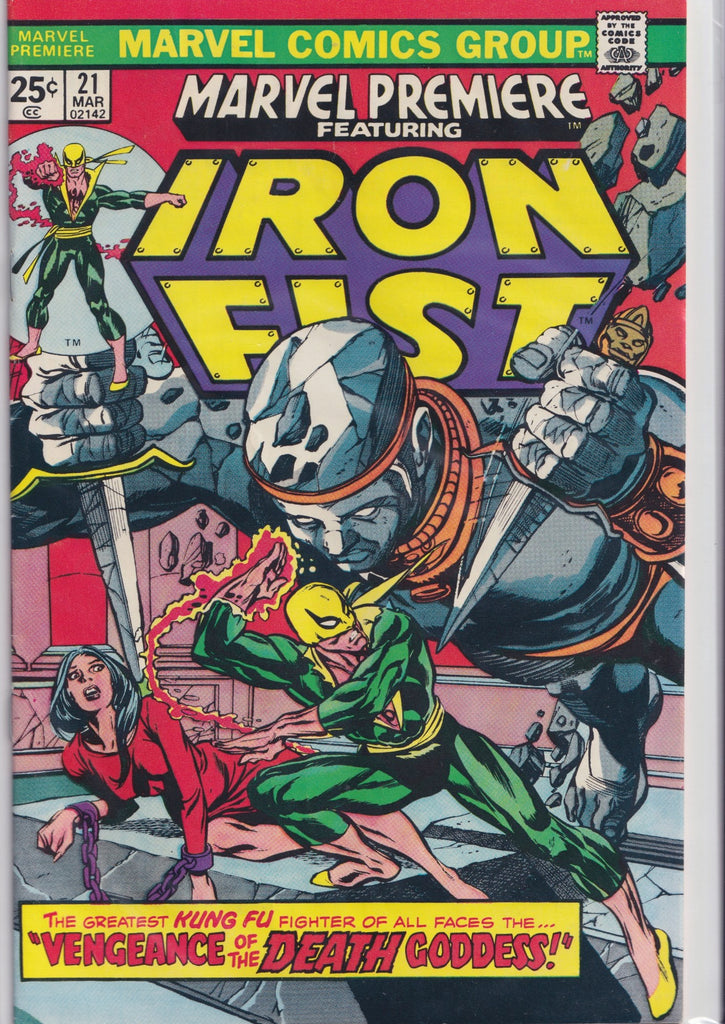 Marvel Premiere #21 (1975) Iron Fist Very Fine