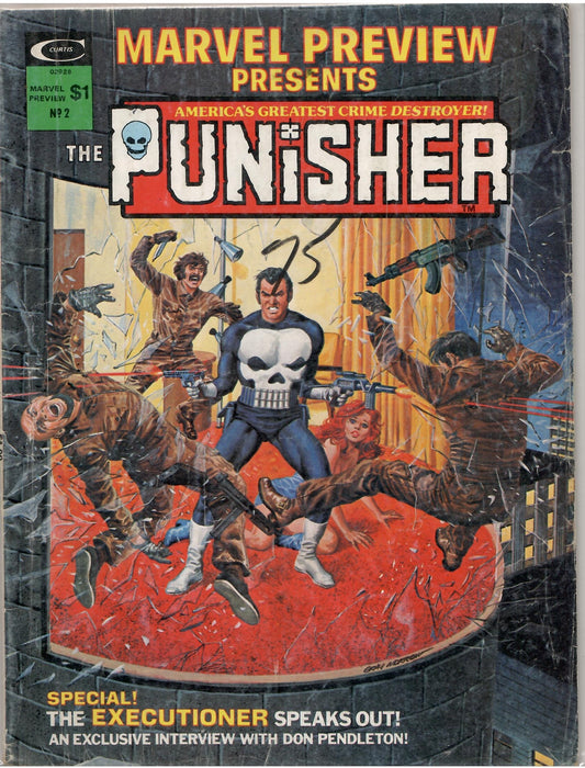 Marvel Preview #2 : The Punisher (1975) 1° Solo Punisher Very good