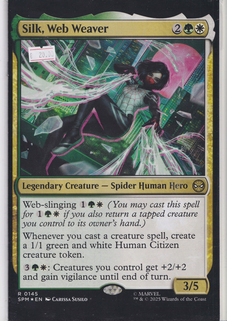 Marvel Silk Web Weaver – Magic MTG Variant Cover Comic NM FCL