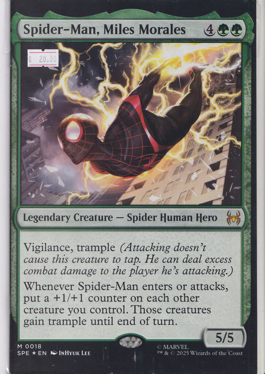 Marvel Spider-Man Miles Morales – Magic MTG Variant Cover Comic NM FCL