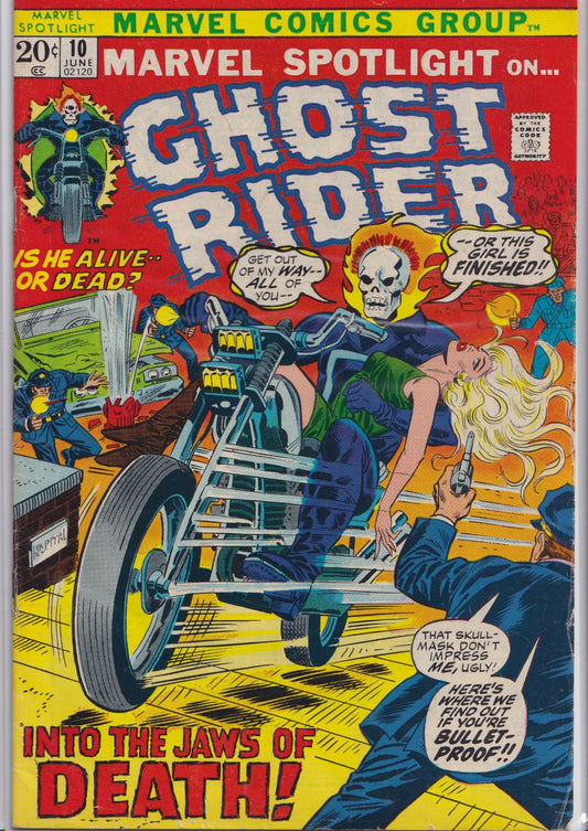 Marvel Spotlight #10 : Ghost Rider (1973) Very Fine