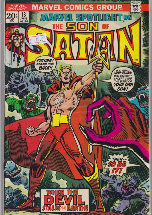 Marvel Spotlight #13 :Son of Satan (1974) Fine