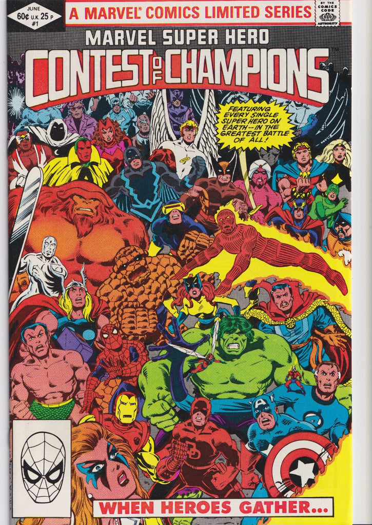 Marvel Super Hero Contest of Champions (1982) full set #1-3 Romita jr Very Fine