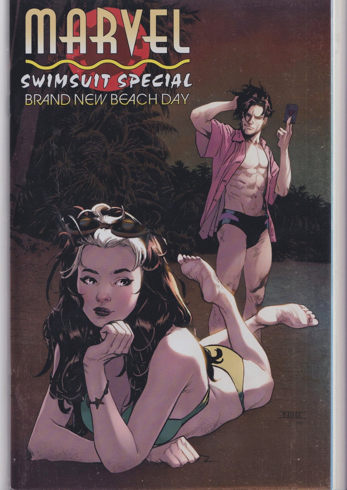 Marvel Swimsuit Special Brand New Beach Day (2026) Rogue Gambit foil variant NM FCL