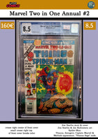 Marvel Two in One annual #2 (1978) Classic Starlin Thanos CGC 8.5