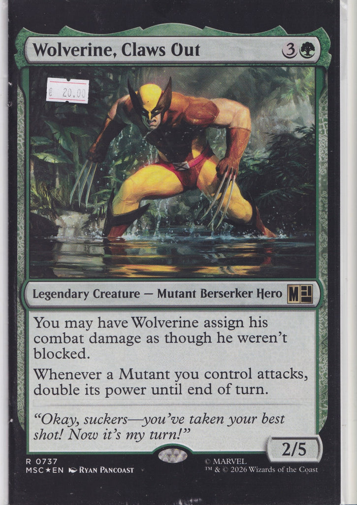 Marvel Wolverine Claws Out – Magic MTG Variant Cover Comic NM FCL