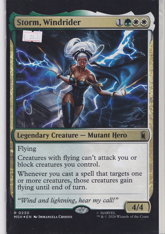 Marvel X-Men Storm Windrider – Magic MTG Variant Cover Comic NM FCL