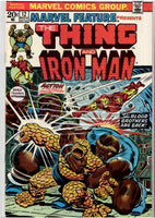 Marvel feature #12( 1973) Thing & Iron Man vs Thanos, Starlin art Very Fine