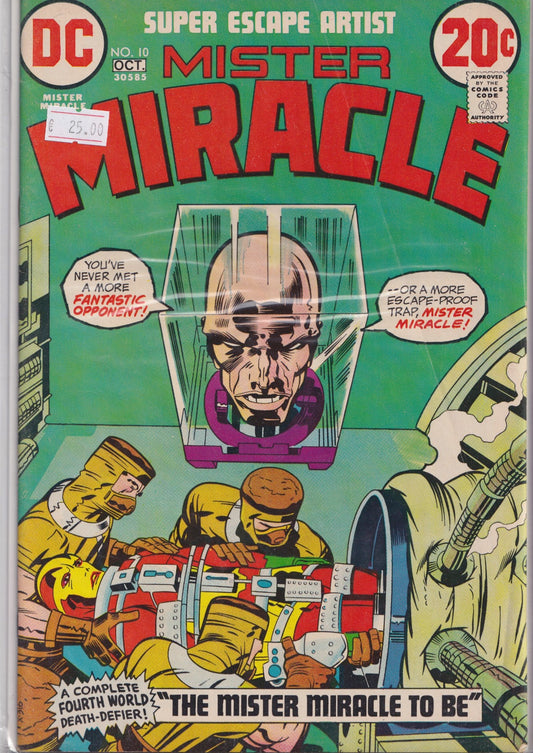 Mister Miracle #10 (1972) Kirby 4 World fine 