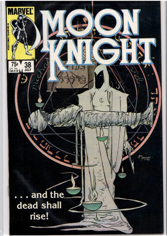 Moon Knight#38 (1984) Classic cover hard to get final issue very Fine