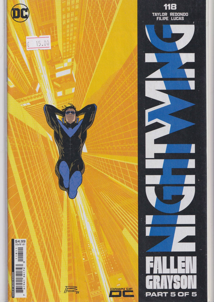 Nightwing #118 (2024)  Final Taylor/Redondo very Fine FCL