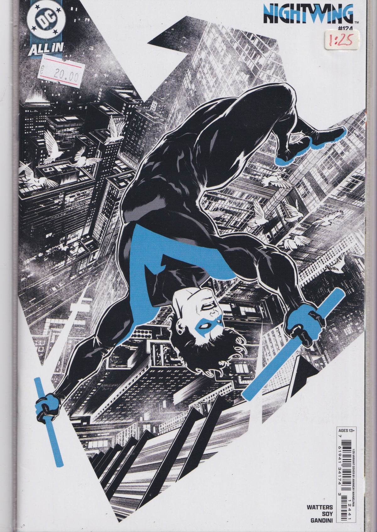Nightwing #124 (2025) 1.25 variant  NM FCL