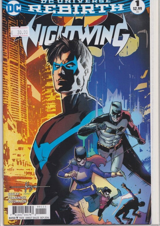 Nightwing #1 (2016) rebirth very Fine FCL