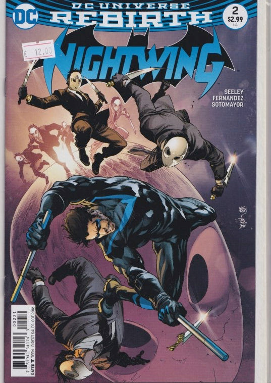 Nightwing #2 (2016) rebirth Parliement of  Owls very Fine FCL