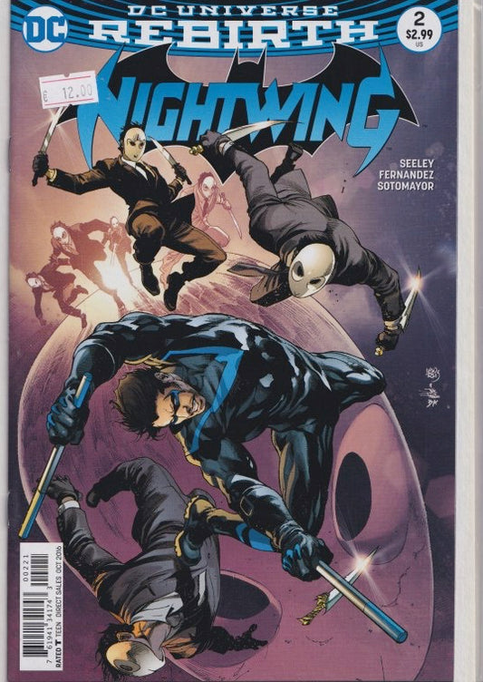 Nightwing #2 (2016) rebirth Parliement of  Owls very Fine FCL