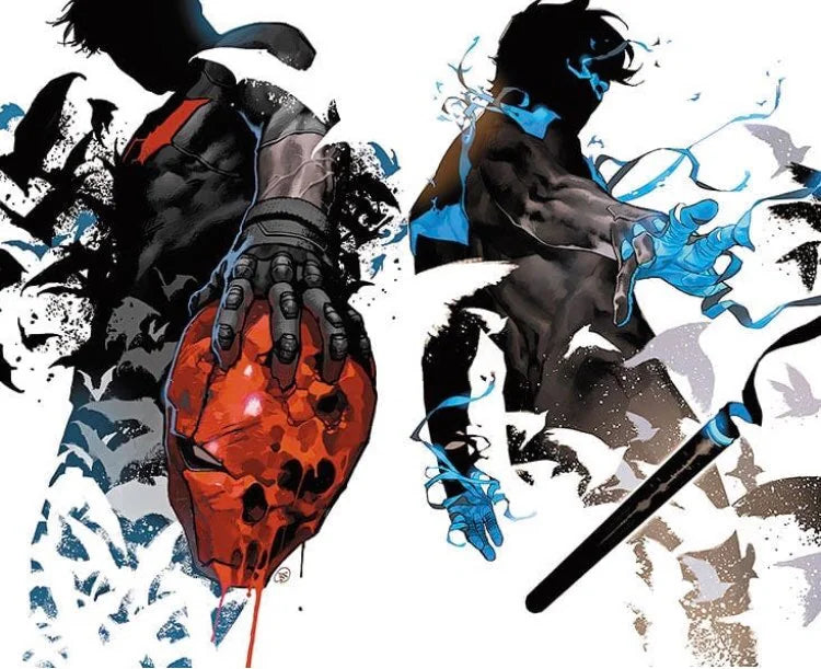 Nightwing #54 + red Hood #26 (2019) set of 2 connecting covers  rare variant NM