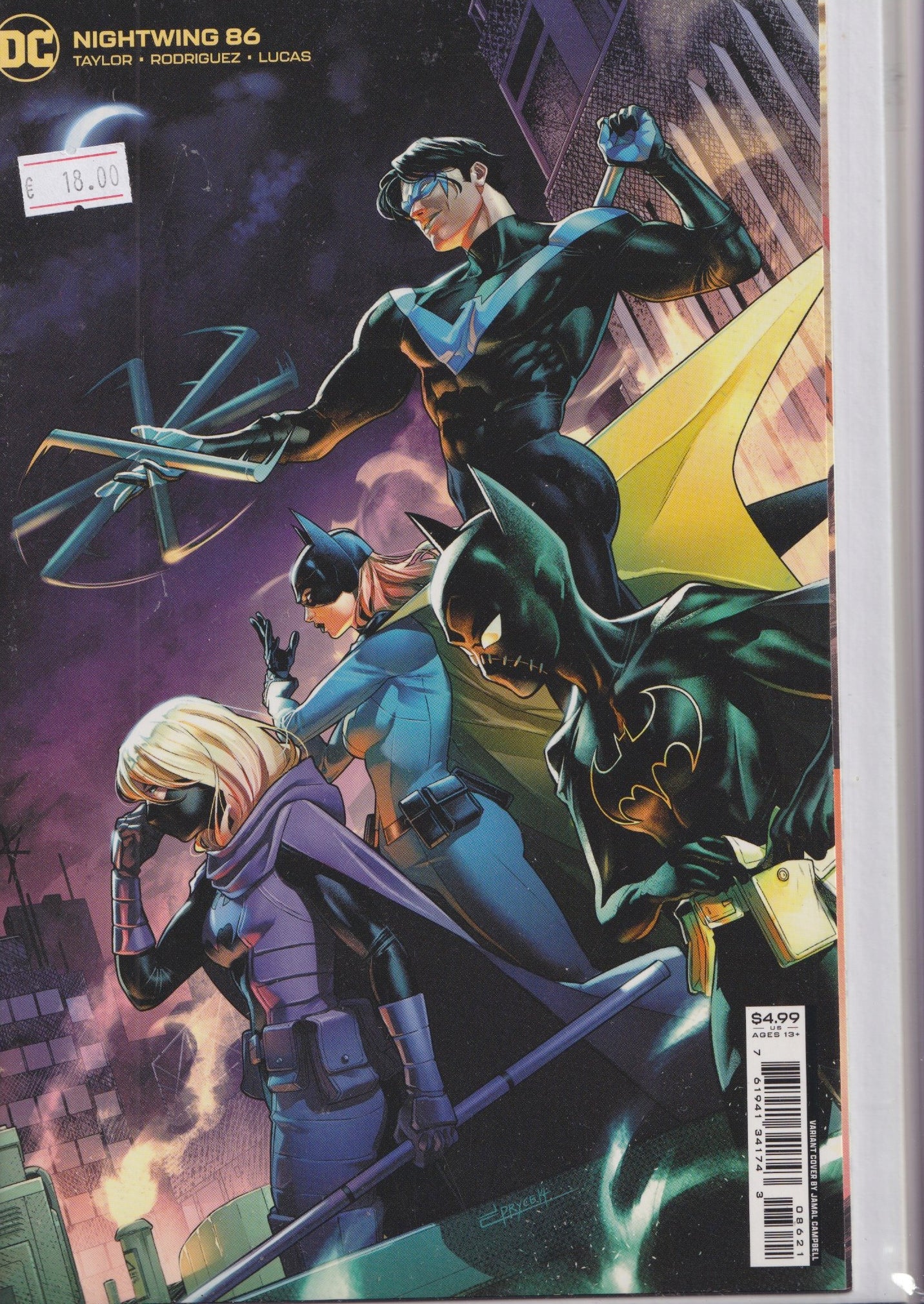 Nightwing #86 (2022) variant very Fine FCL